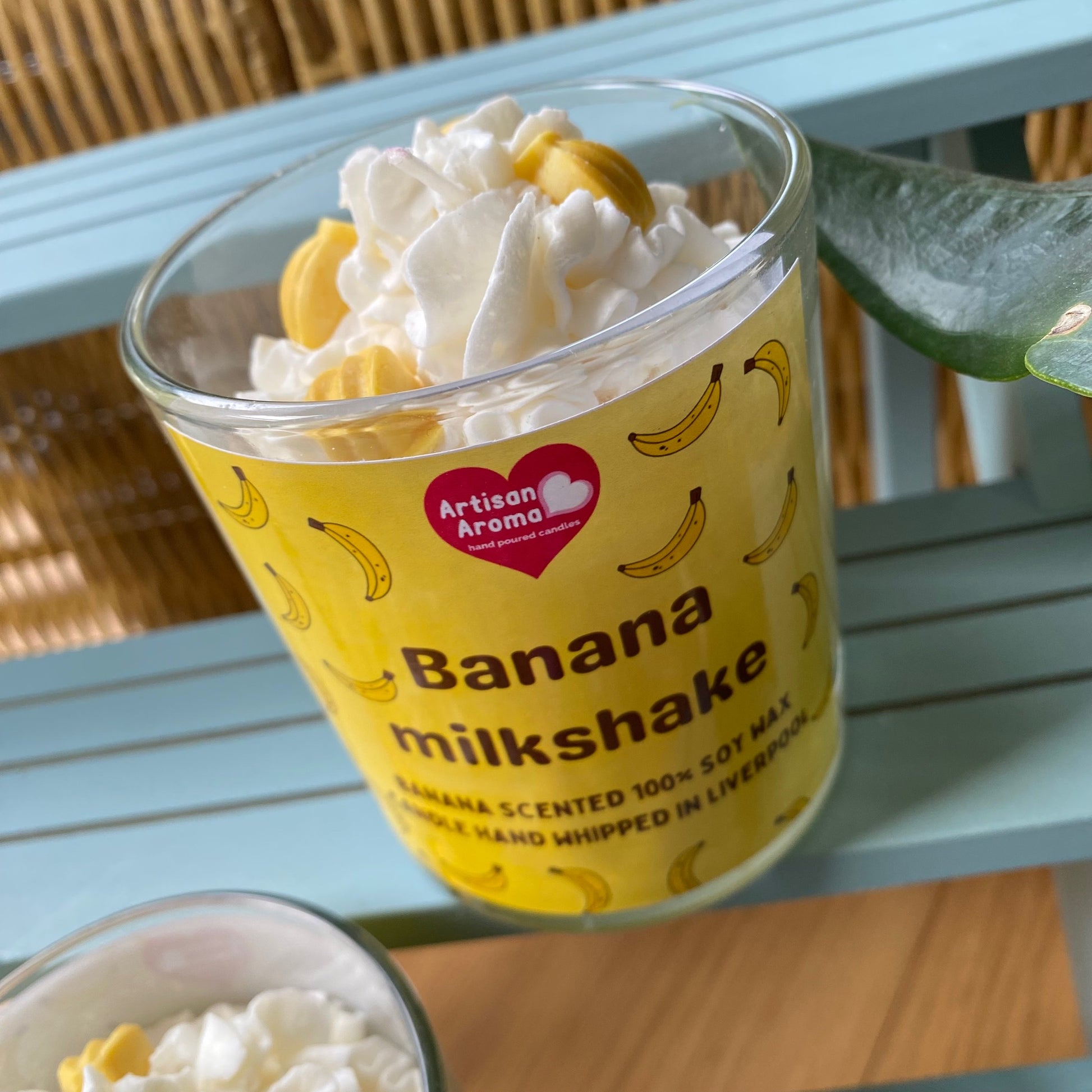 Banana Milkshake Scented Desert Cute Candle