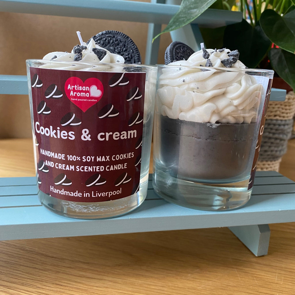 Cookie & Cream  Scented Desert Candle