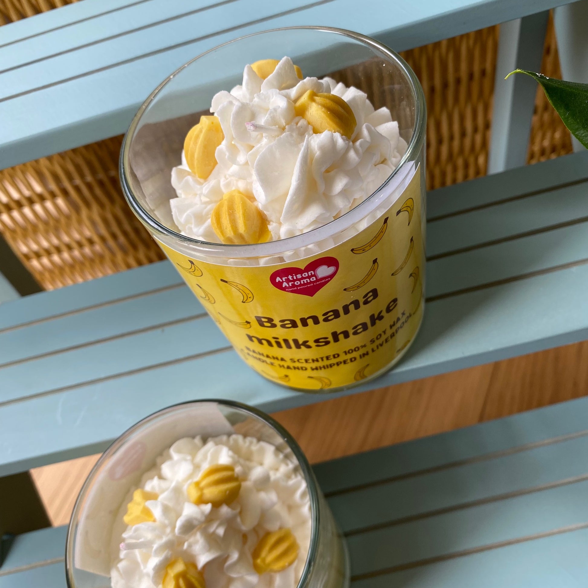Banana Milkshake Scented Desert Cute Candle