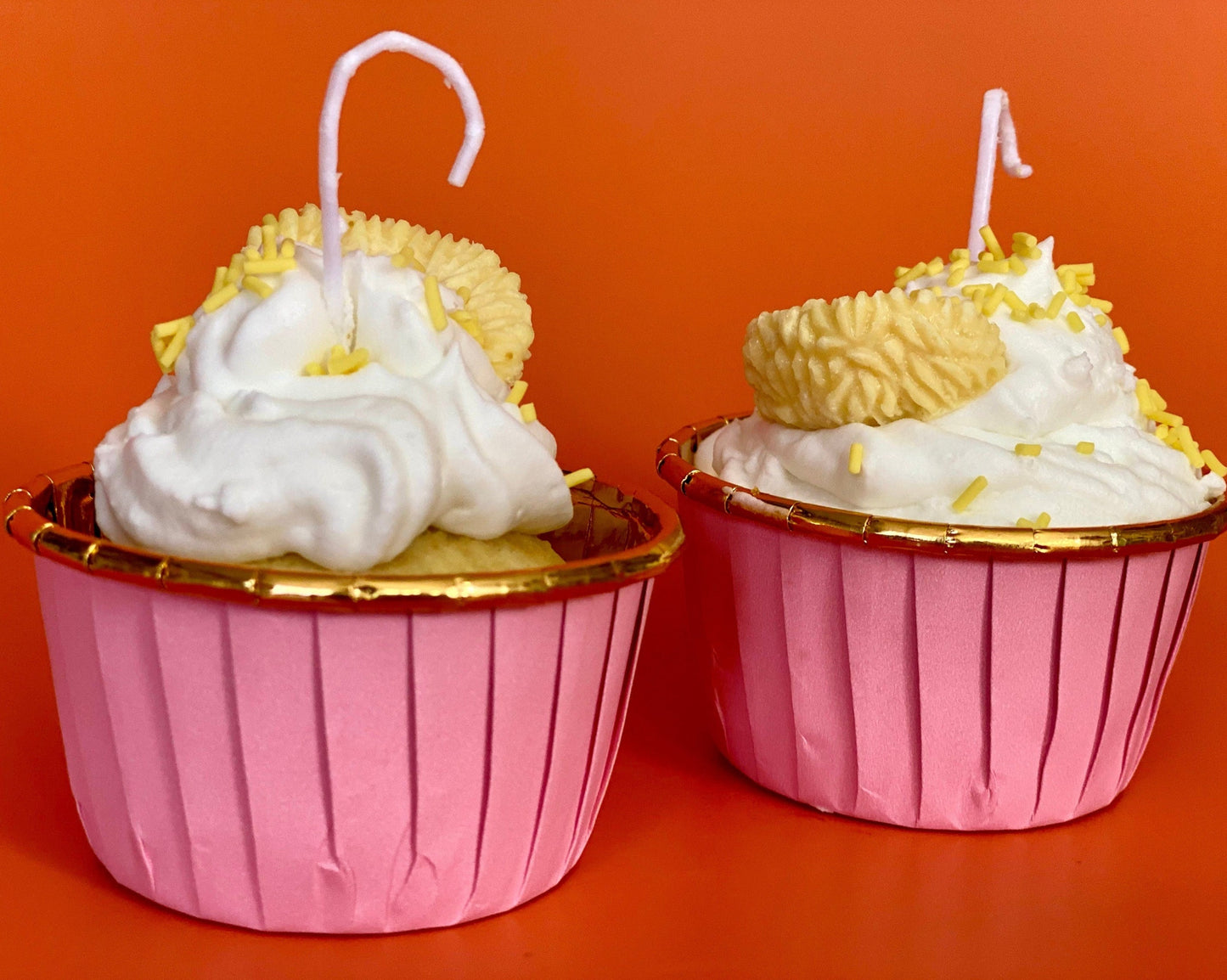 Lemon Candle Cupcakes