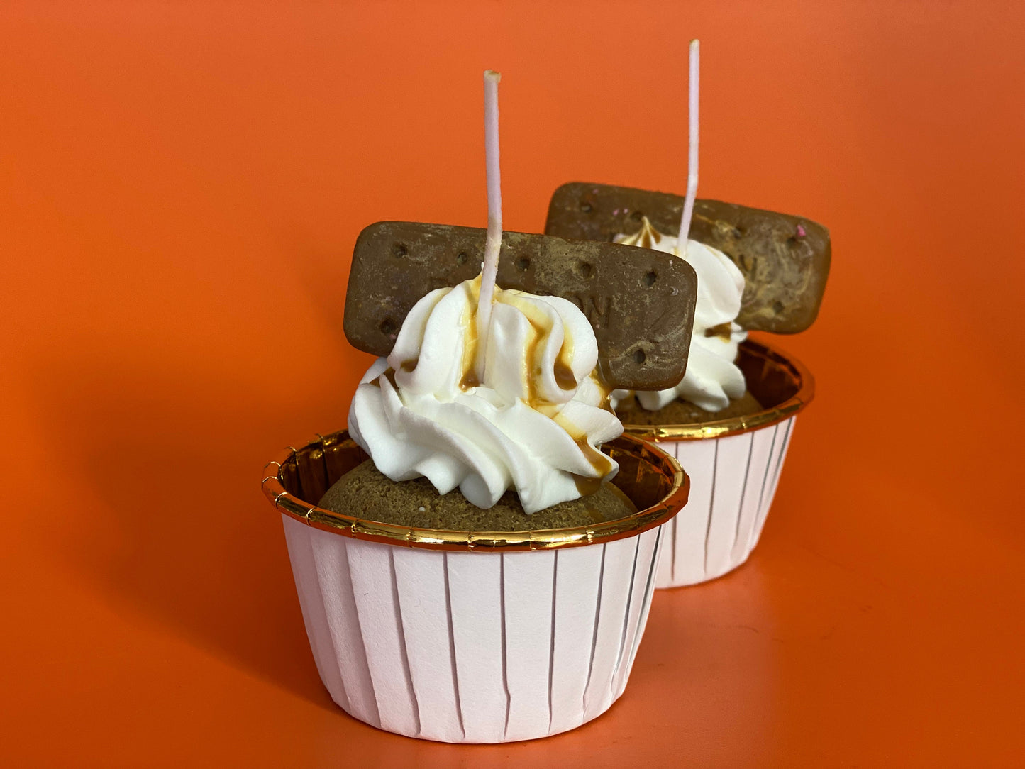 whipped Chocolate Bourbon Candle Cupcakes