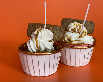 whipped Chocolate Bourbon Candle Cupcakes