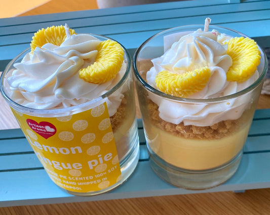 Lemon Meringue  Scented Desert Candle