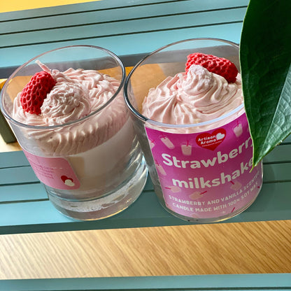 Strawberry Milkshake Scented Desert Candle