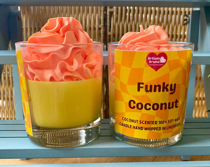 Coconut Scented Whip Top Candle