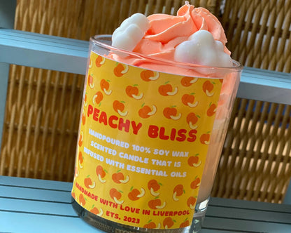 Sweet Peach Macaron Scented Desert Candle