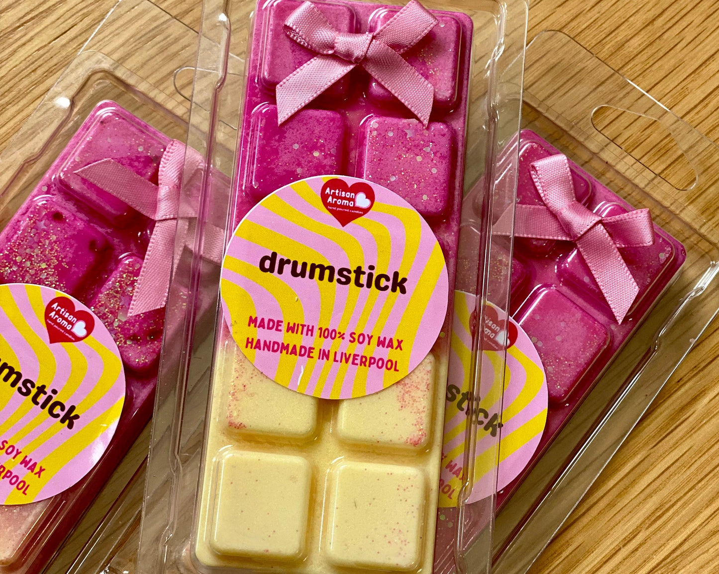 Drumstick Raspberry & Vanilla Wax Melt Snap Bar