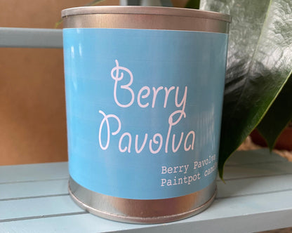 Berry Pavlova Candle Scented Paint Pot Tin