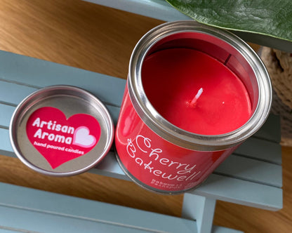 Cherry Bakewell  Candle Scented Paint Pot