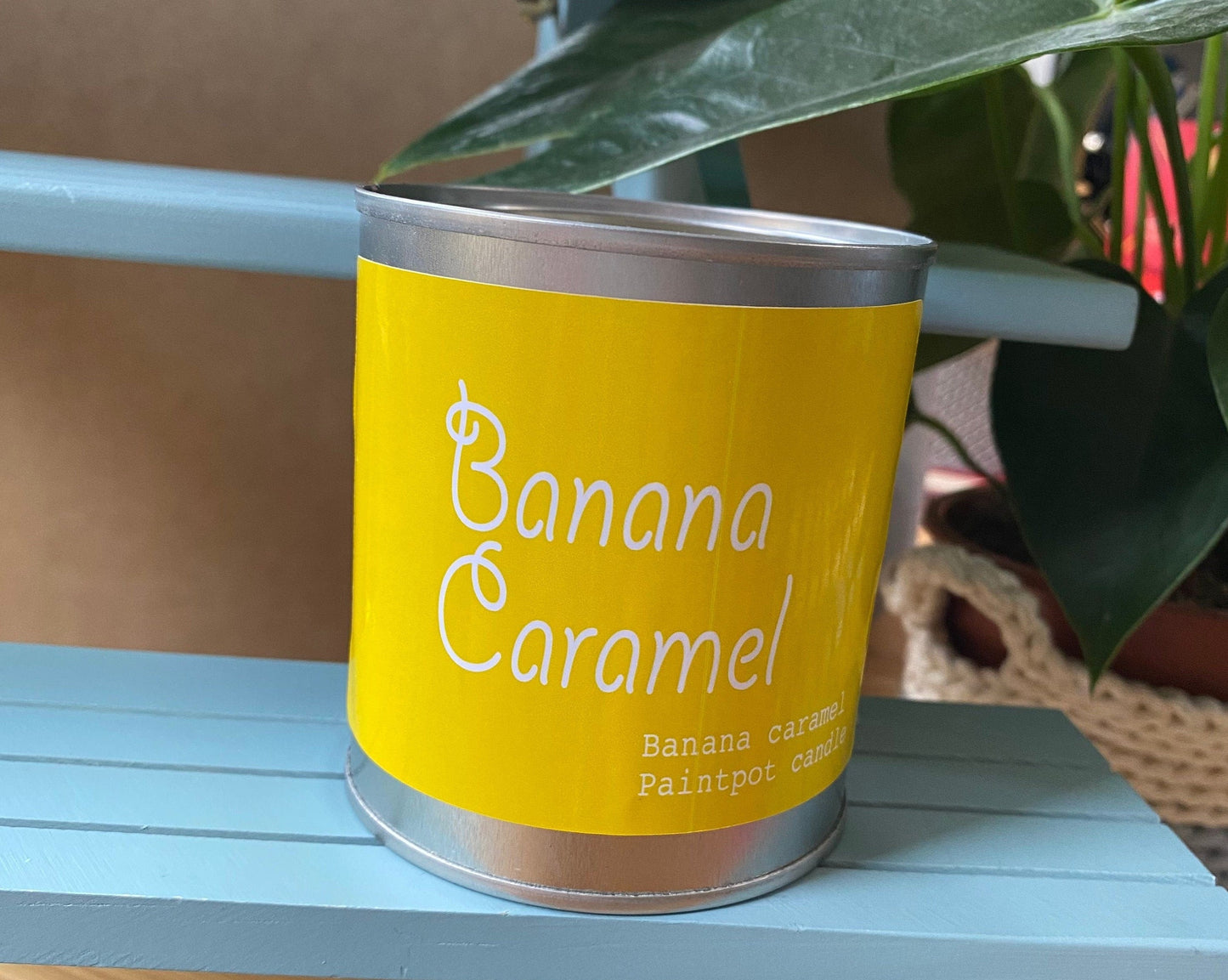 Banana Caramel Candle Scented Paint Pot Tin