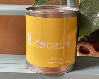 Buttercream Candle Scented Paint Pot Tin