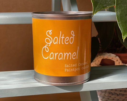 Salted Caramel Candle Paint Pot Tin