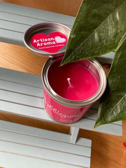 Bubblegum Candle Scented Paint Pot Tin