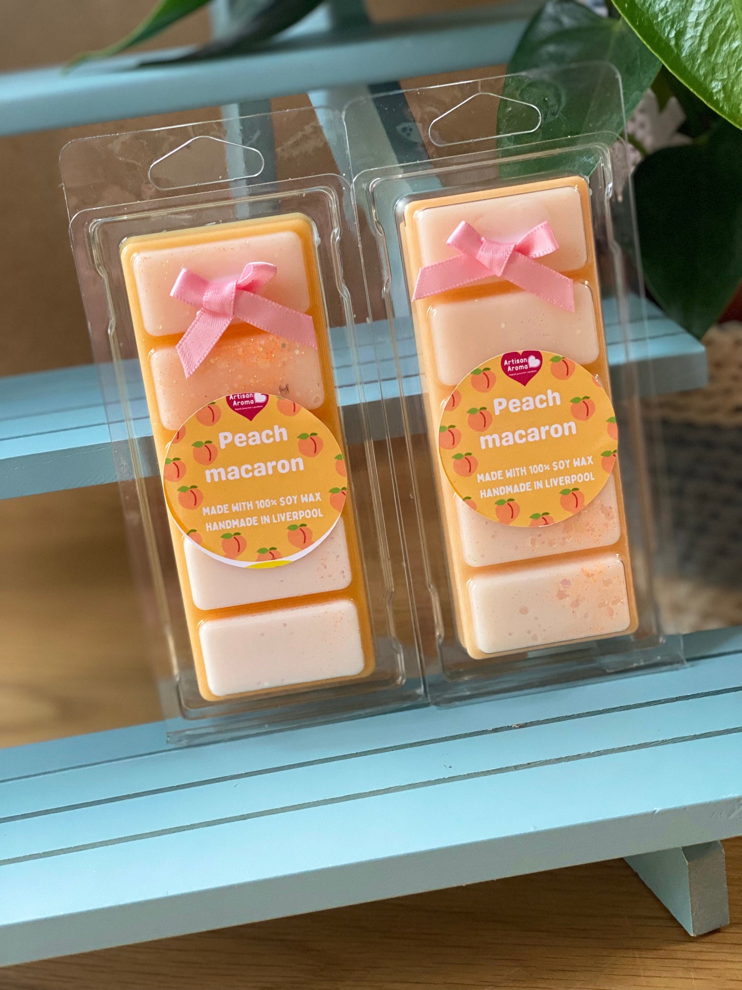 Peach Macaron Wax Melt Snap Bar