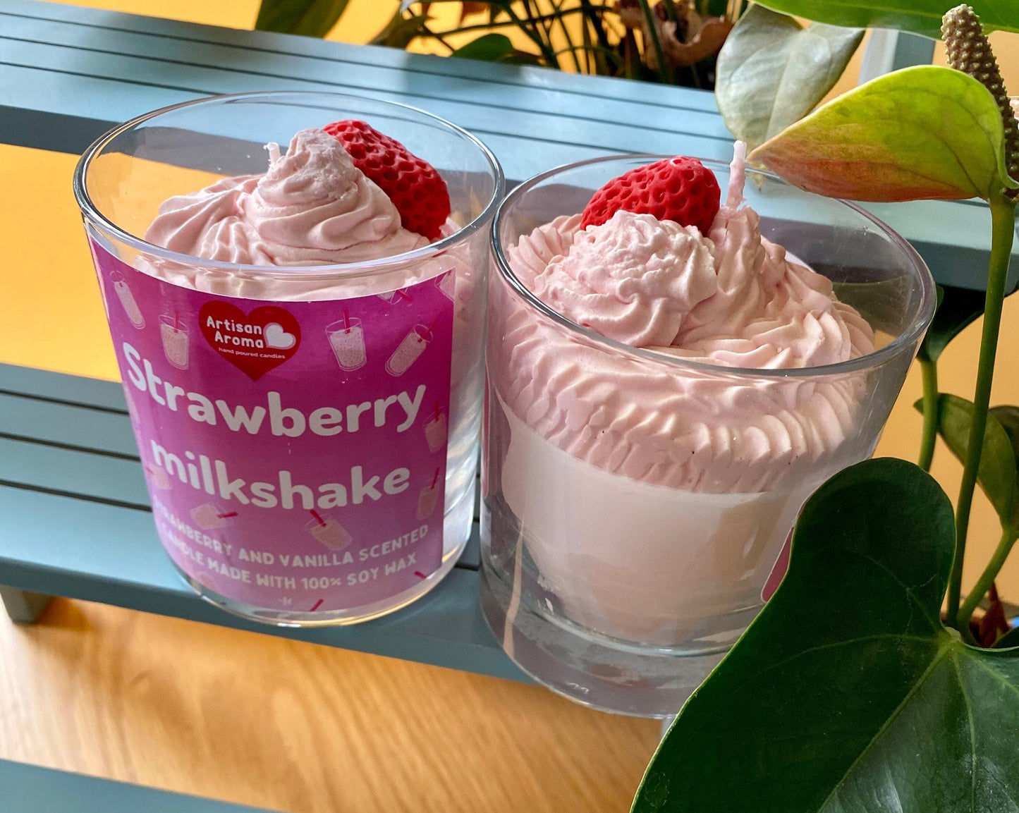 Strawberry Milkshake Scented Desert Candle