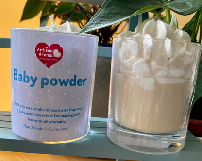 Baby Powder Scented Desert Candle