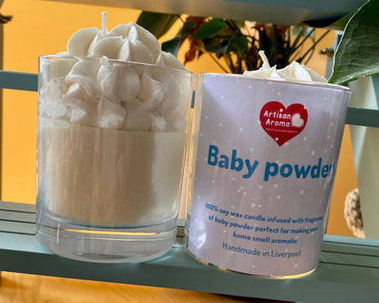 Baby Powder Scented Desert Candle