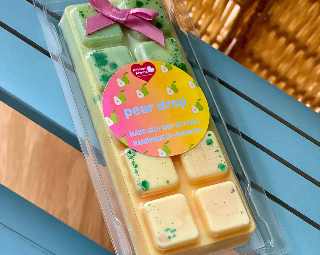 Pear Drop Scented Wax Melt Snap Bar