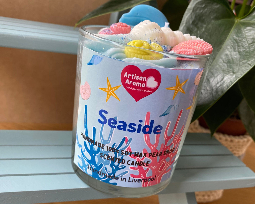 Pear Drop Scented Seaside Desert Candle