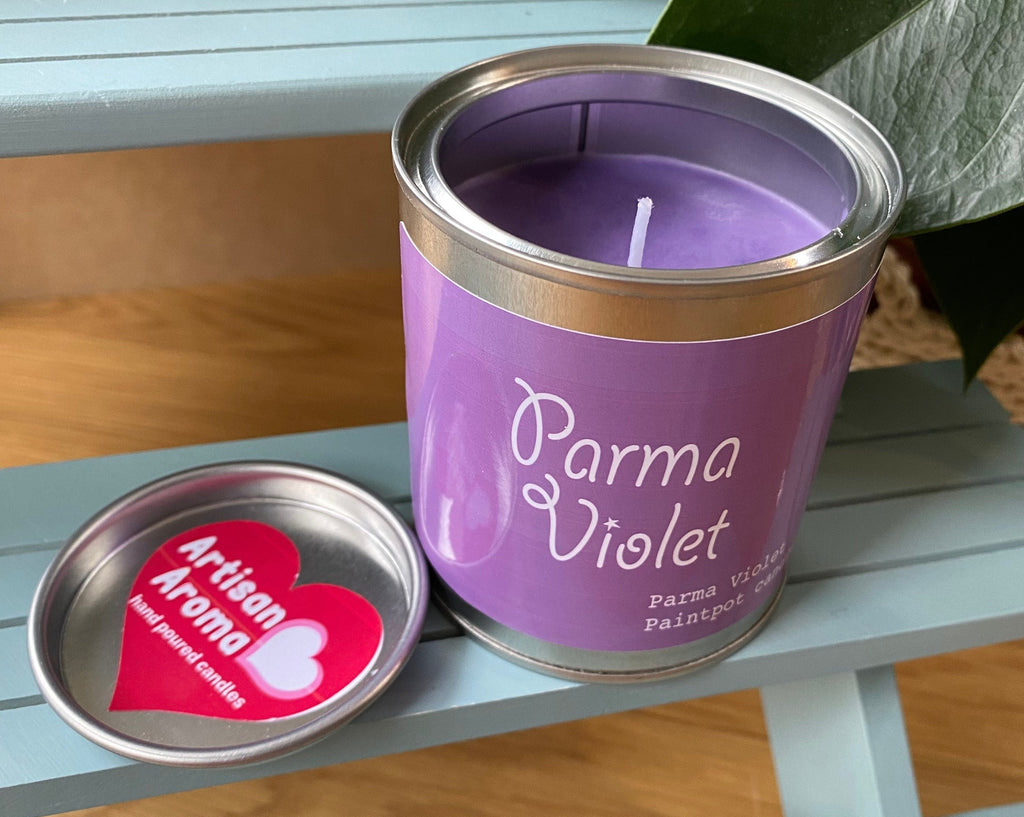 Parma Violet Candle Paint Pot Tin