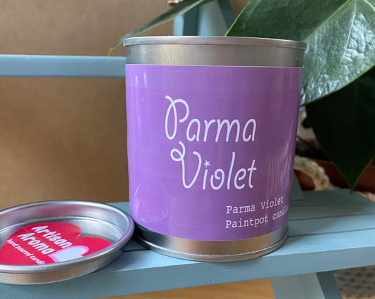 Parma Violet Candle Paint Pot Tin