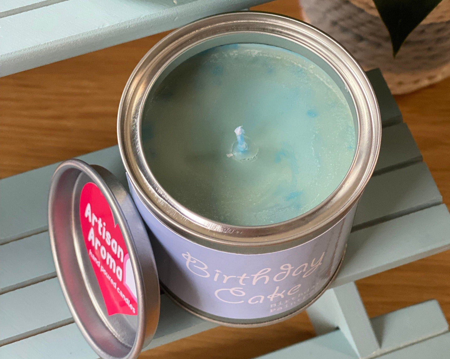 Birthday Cake Candle Scented Paint Pot Tin