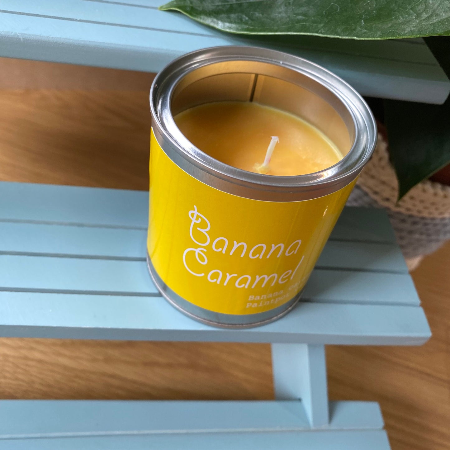 Banana Caramel Candle Scented Paint Pot Tin