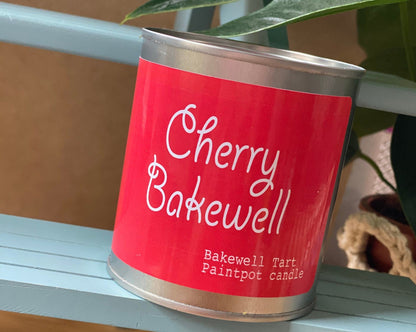 Cherry Bakewell  Candle Scented Paint Pot