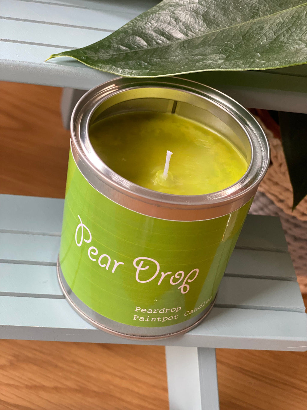 Pear Drop Candle  Paint Pot Tin