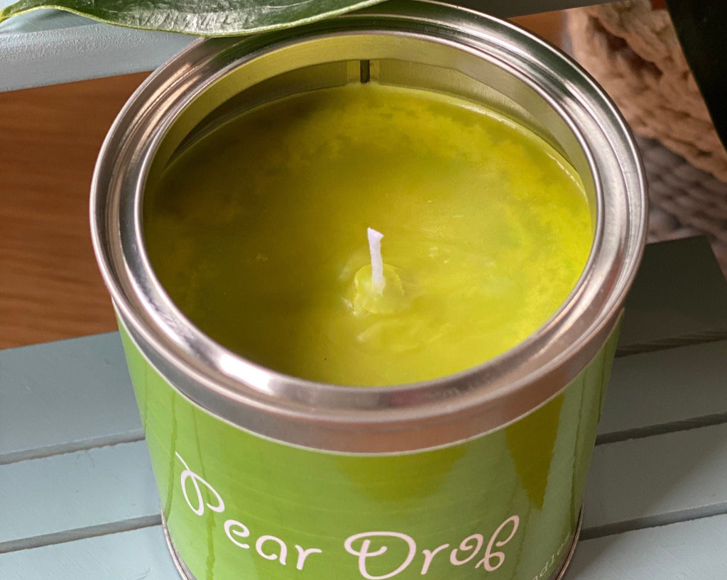 Pear Drop Candle  Paint Pot Tin