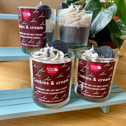 Cookie & Cream  Scented Desert Candle