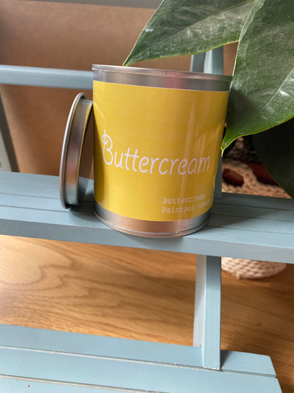 Buttercream Candle Scented Paint Pot Tin