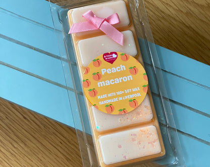 Peach Macaron Wax Melt Snap Bar